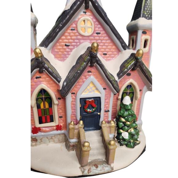2015 Carole Towne Caldwell Church Victorian Village Light Up Nativity #0672910 - Picture 2 of 13